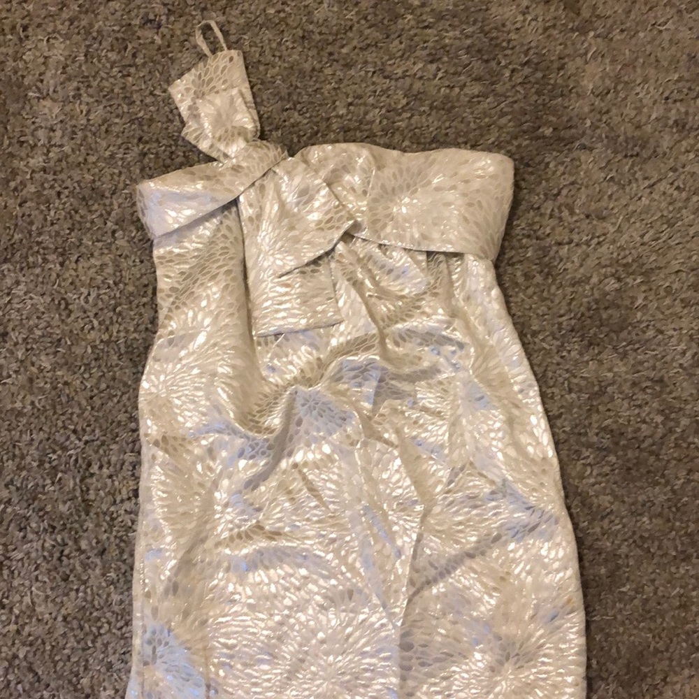 Silver/ White party dress
